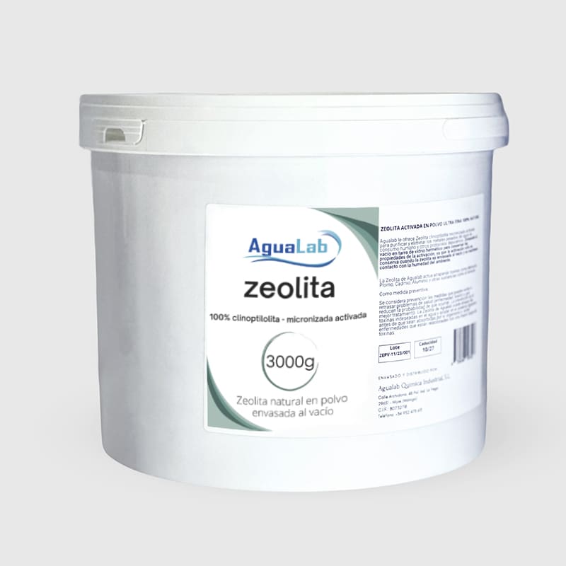 Zeolita Clinoptilolita en polvo ALTA CALIDAD - 3000g AGUALAB - Laboratorios  Agualab【 Oficial 】